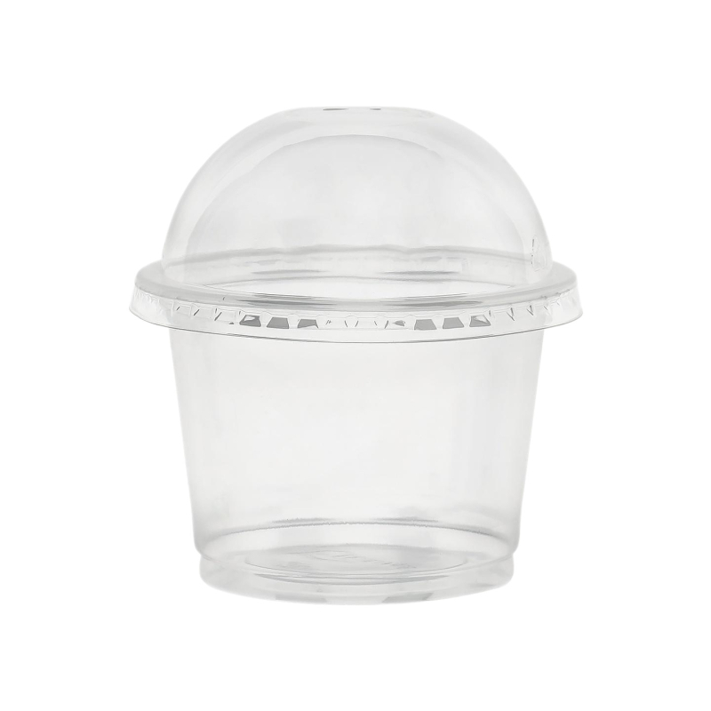 Cupă de plastic de unică folosință pentru budincă cu lapte cu strat dublu, potrivită pentru jeleu, gelatină și ambalare iaurt