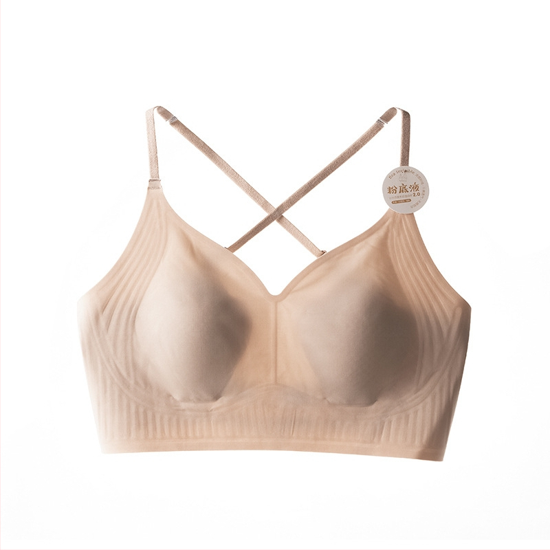 Sutien pentru diminuarea bustului pentru femei, fără cusături, din ice silk, spate frumos, vară, subțire, sexy fără bretele 5337