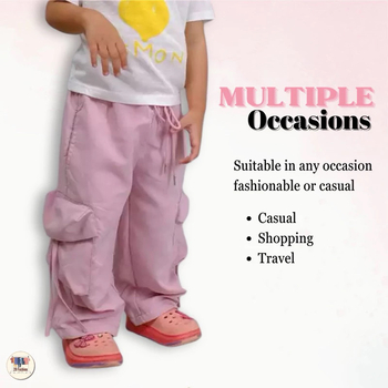 Pantaloni de lucru pentru copii, unisex, cu mai multe buzunare