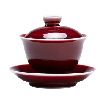Vas ceramic mare cu capac pentru ceai Gongfu, set de ceai