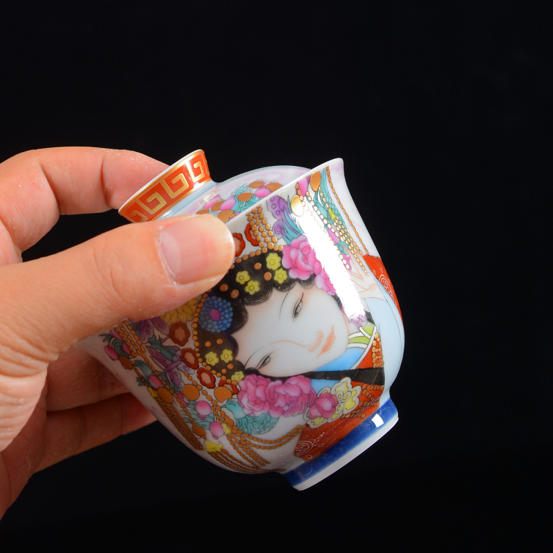 Set Gongfu de ceai din porțelan Ruxuan: ceainic, patru cești, set de călătorie, suport pentru ceainic, bol cu capac, cutie cadou