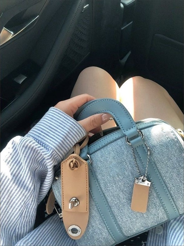 Geantă Boston din denim pentru femei, stil franțuzesc, cu mâner și curea de umăr, geantă în formă de pernă, nou model 2026