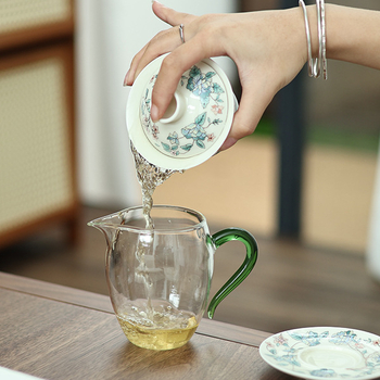 Set Camellia Gongfu pentru ceai cu bol cu capac, ceramică emailată, Dragon Egg Cup