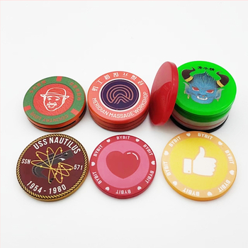 Chipuri rotunde din acril personalizate, 40 mm, pentru baccarat și jocuri de cărți