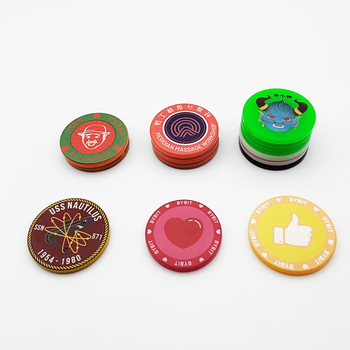 Chipuri rotunde din acril personalizate, 40 mm, pentru baccarat și jocuri de cărți
