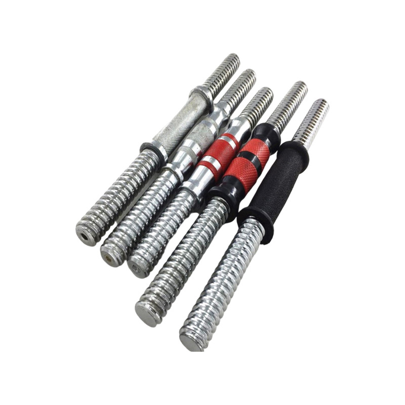 Bară de gantere din oțel inoxidabil solid, placată electrogalvanic, bară dreaptă