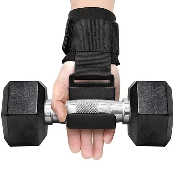 Protecție anti-alunecare pentru încheietură, cu cârlige duble pentru priză, potrivită pentru tracțiuni, îndreptări și antrenament la bară – accesorii pentru antrenament de forță