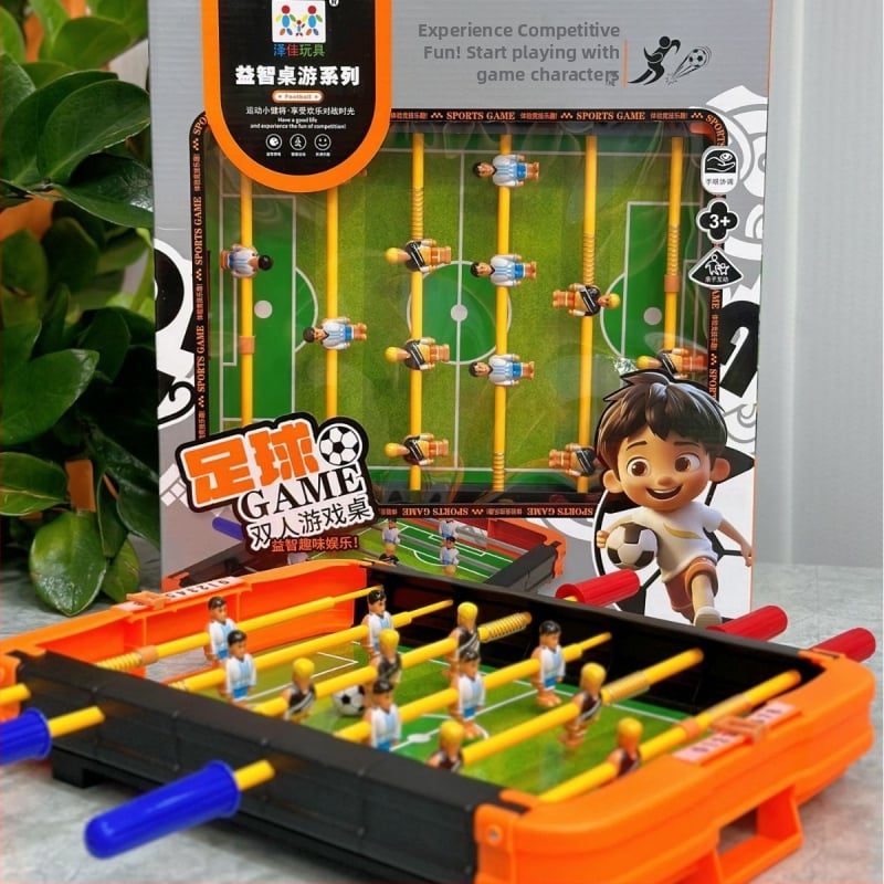 Foosball de masă pentru două persoane — mini joc de masă pentru copii 4–6 ani