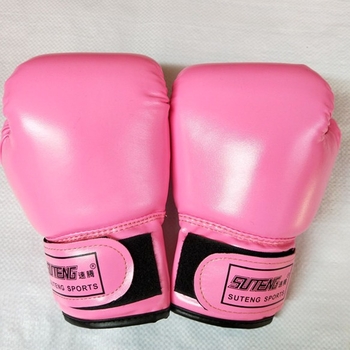 Sagitar mănuși de box pentru copii, culoare solidă perlată, cu căptușeală din spumă pentru antrenament Sandbag/Sanda
