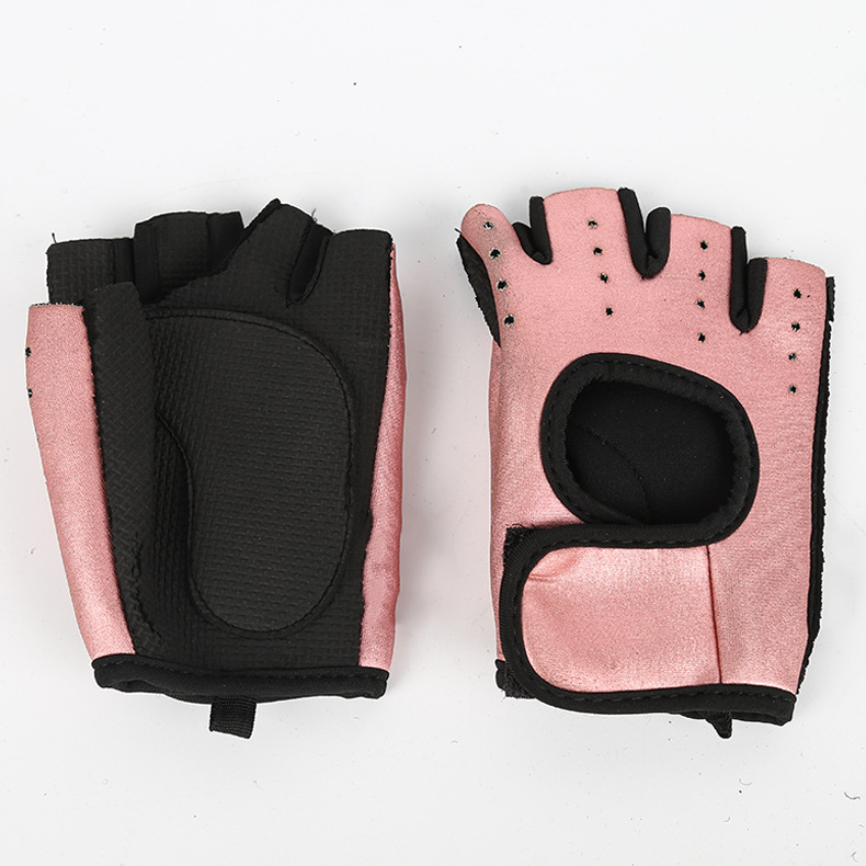 Mănuși de sport pentru exterior, unisex, cu degete parțiale, protecție a palmei pentru antrenamente și ridicări de greutăți, antiderapante