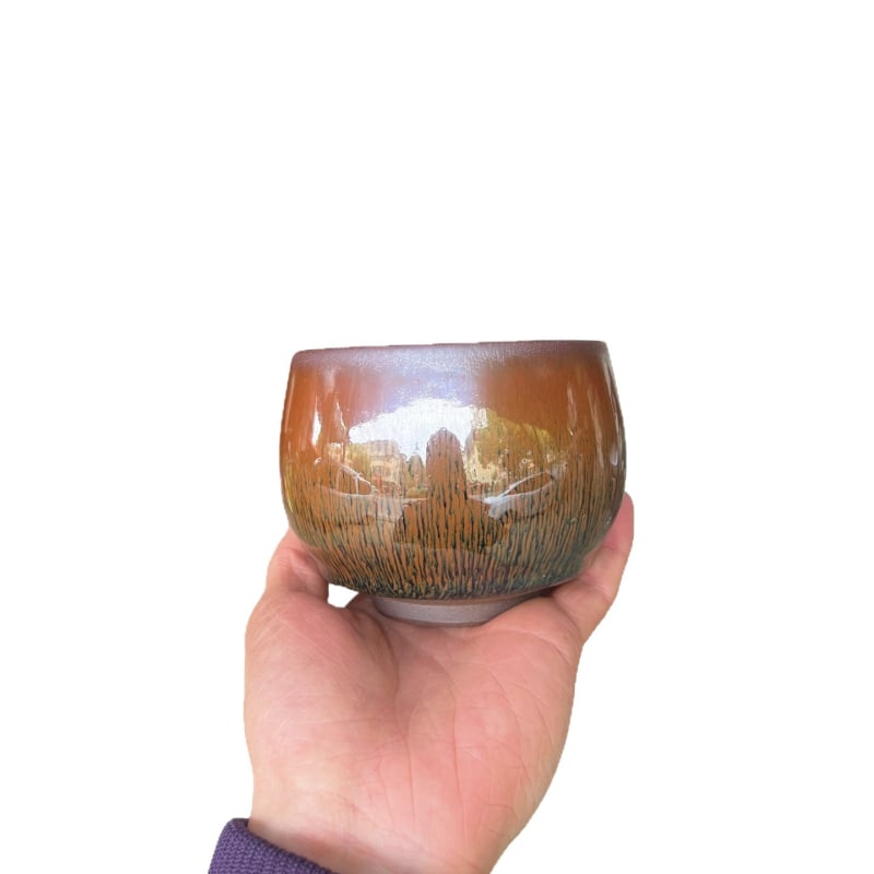 Ceașcă mare de ceai cu blană de iepure, ceramică lucrată manual, set Gongfu pentru ceai cu bol de spălat ceai