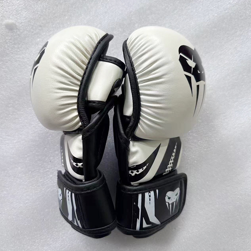 Mănuși de box pentru copii, cu degete parțial deschise, pentru antrenament MMA și Sanda, PU, 4–14 oz