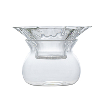 Set filtru ceai în formă de petala, din sticlă borosilicată rezistentă la căldură, filtru integrat pentru separarea ceaiului și apei, accesorii pentru ceai