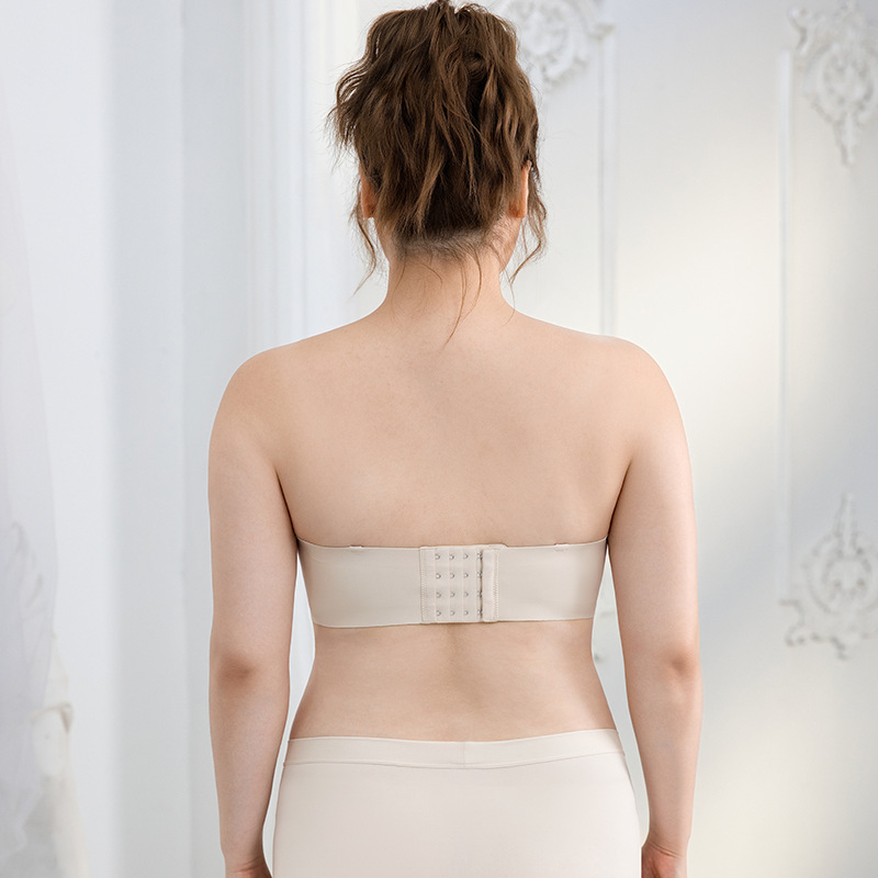 Sutien fără bretele pentru bust mare, Plus Size, fără cusături, cu susținere, anti-alunecare