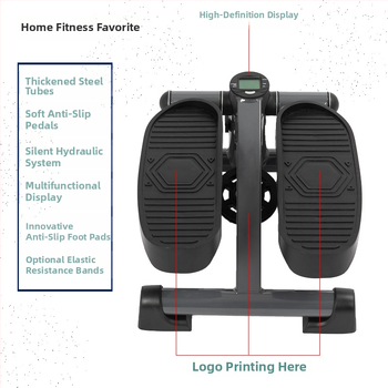 Stepper interior și trainer eliptic pentru picioare — aparat de fitness portabil pentru casă
