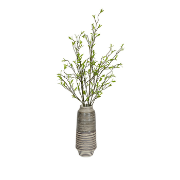 Ramură artificială verde pentru decorul sufrageriei, stil chinezesc modern