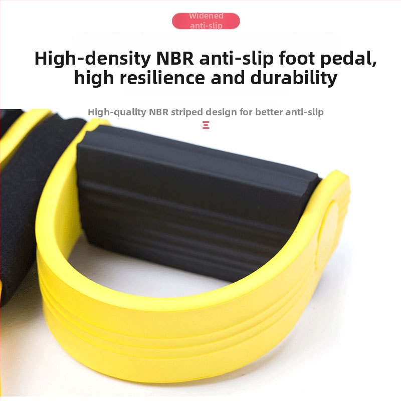 Antrenor de rezistență cu pedală, curea de rezistență multifuncțională pentru abdomene și yoga, sistem cu patru țevi
