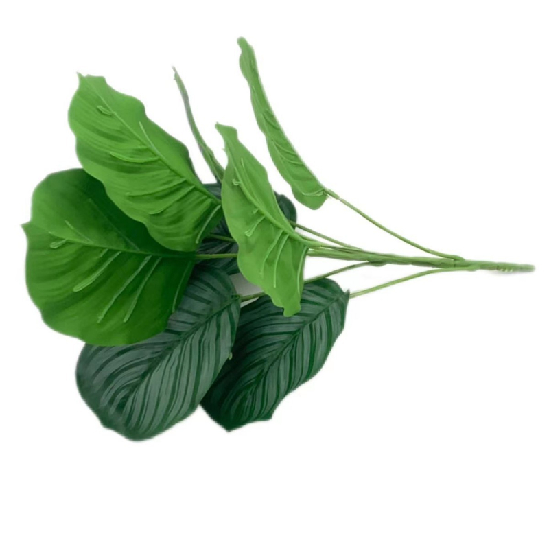 Plantă artificială verde-bonsai cu taro și măr verde pentru decor interior