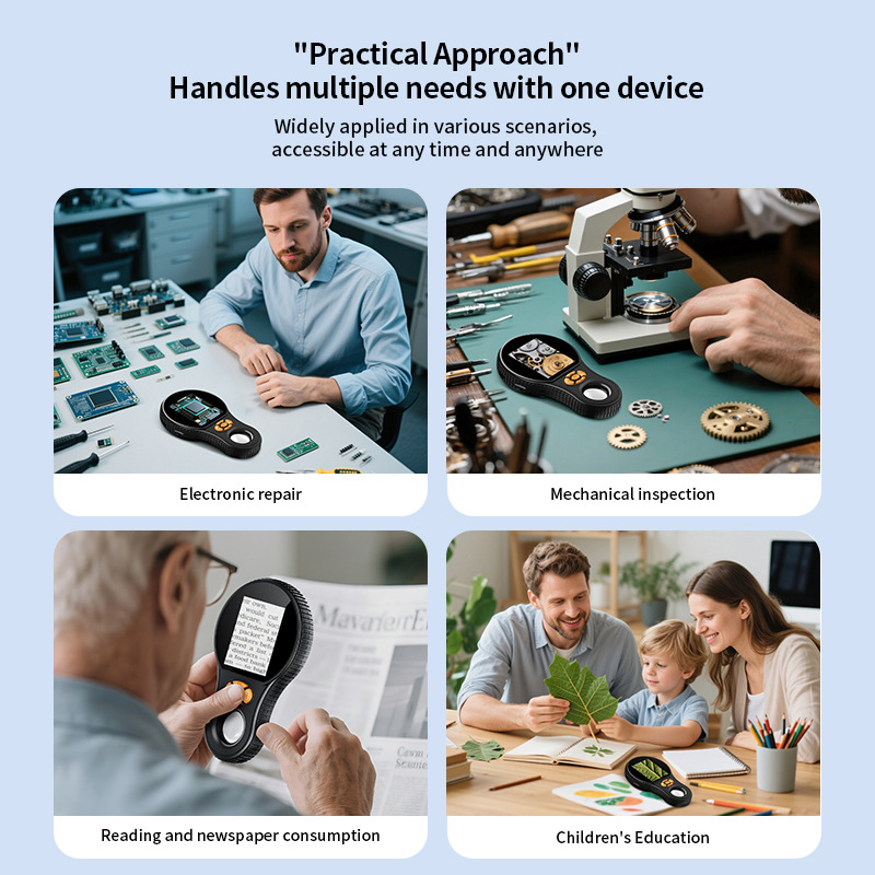 Microscop digital portabil pentru copii — manevrabil, inteligent, imagine HD, mărire mare