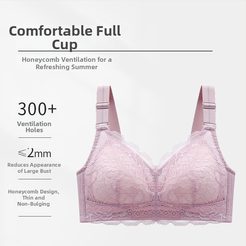 Sutien din dantelă cu cupă completă, pentru mărimi mari, modelează bustul și îl face să pară mai mic, anti-prolaps, culoare pielii
