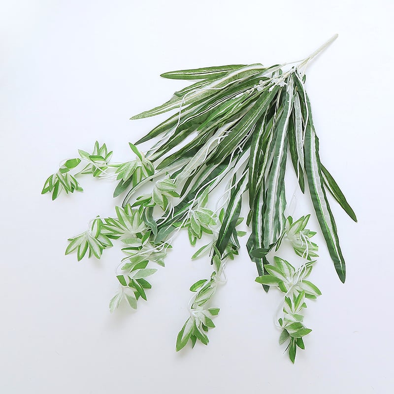 Plantă artificială de perete cu coș suspendat – verde pentru perete, buchete mari de frunze