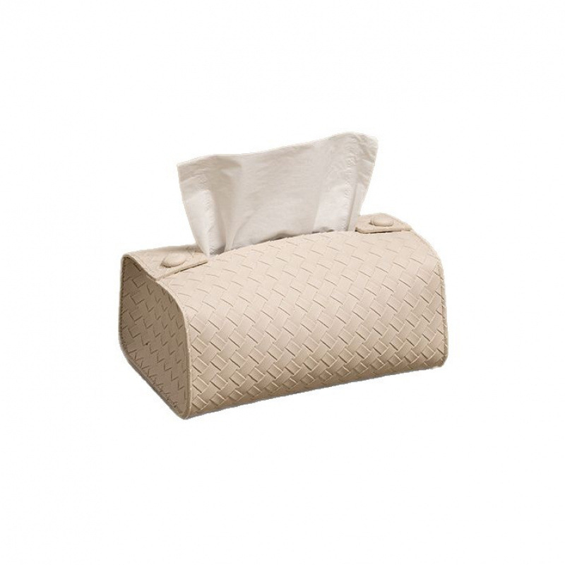Cutie din piele pentru șervețele, pentru birou și măsuța de cafea, suport minimalist modern