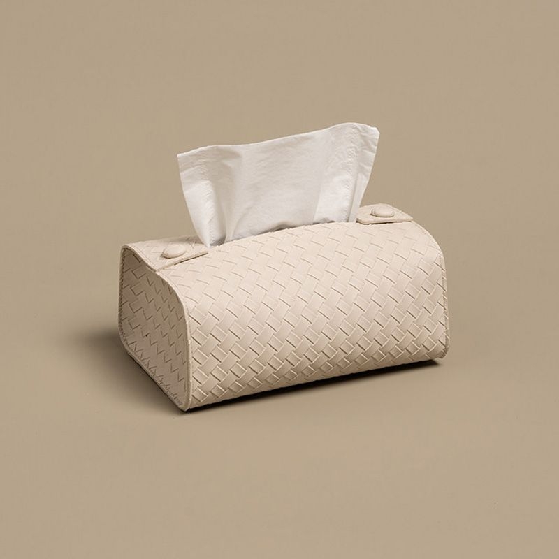 Cutie din piele pentru șervețele, pentru birou și măsuța de cafea, suport minimalist modern