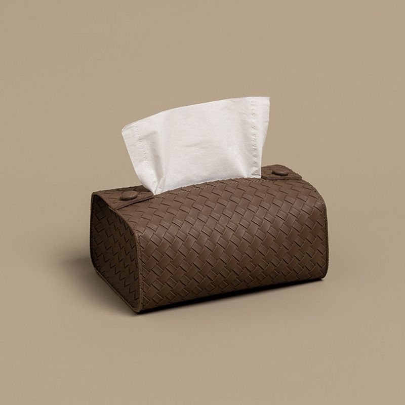 Cutie din piele pentru șervețele, pentru birou și măsuța de cafea, suport minimalist modern