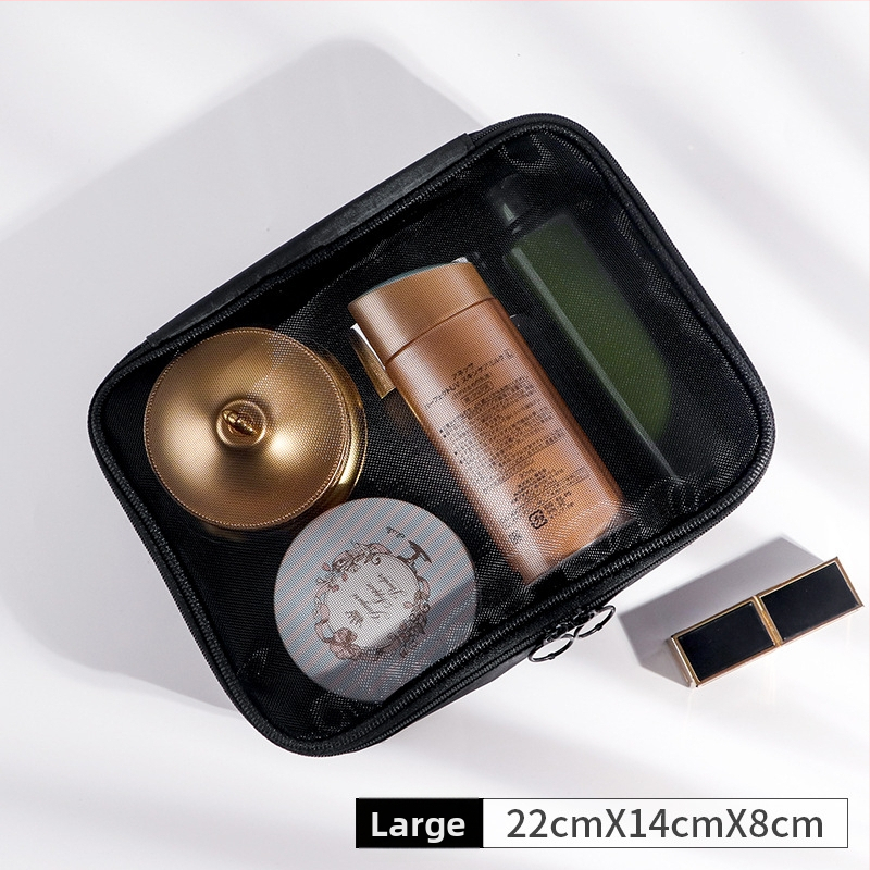 Geantă transparentă mare pentru machiaj, portabilă – organizator de cosmetică pentru călătorii, pentru femei