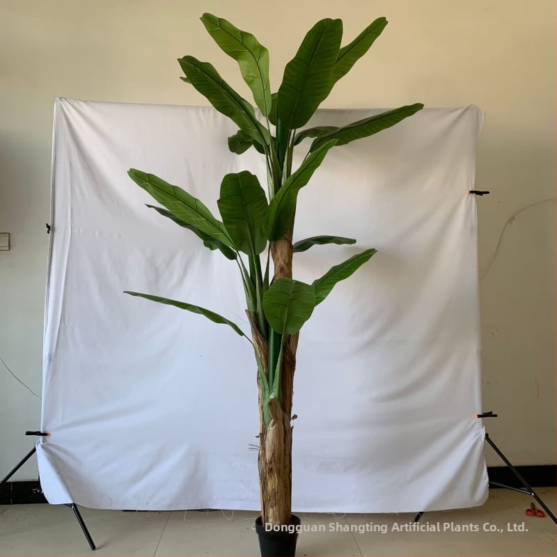Arbore artificial de banană, plantă în ghiveci pentru decor interior și exterior, amenajare grădină