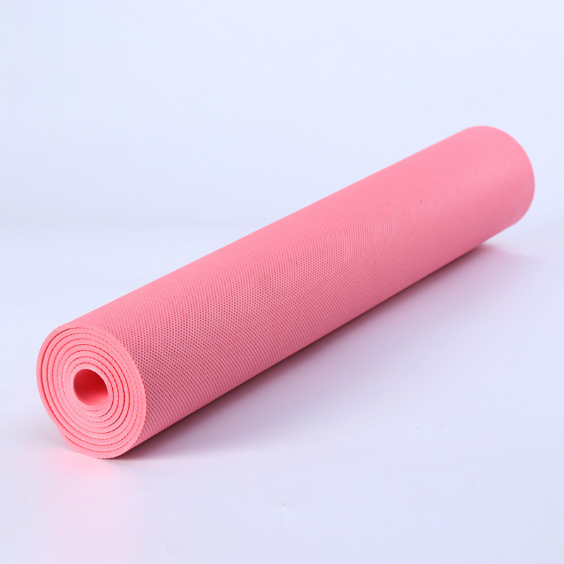 Covoraș de yoga din PVC cu suprafață antiderapantă și absorbție a șocurilor, pentru dans și fitness acasă, dimensiuni 173 x 61 cm, grosime 6 mm