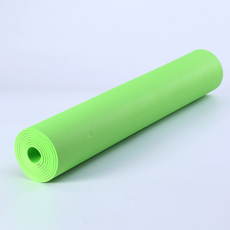 Covoraș de yoga din PVC cu suprafață antiderapantă și absorbție a șocurilor, pentru dans și fitness acasă, dimensiuni 173 x 61 cm, grosime 6 mm