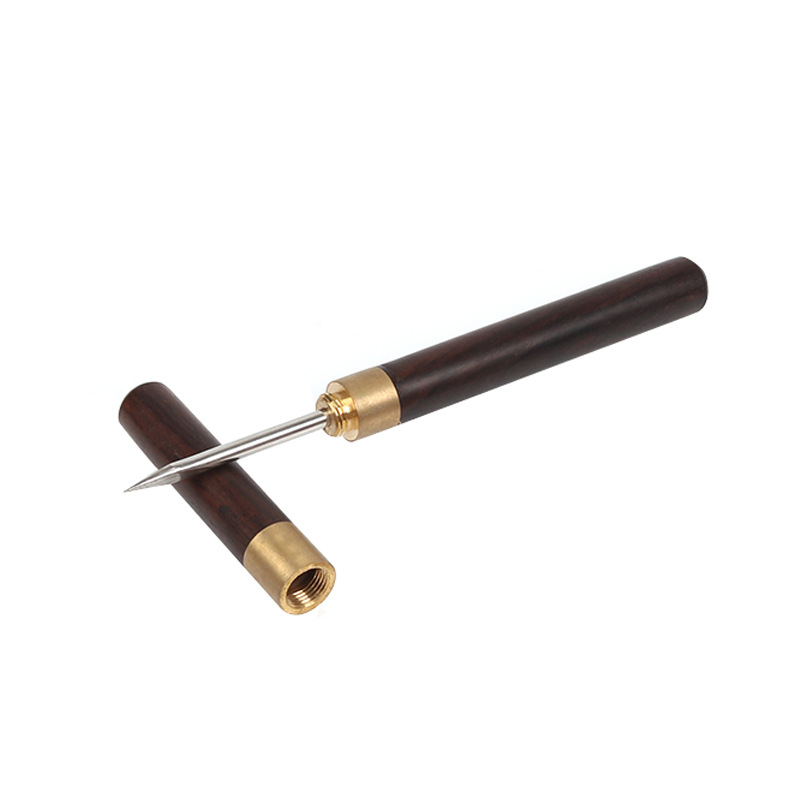 Igla de ceai Ebony și Rosewood, accesorii pentru setul Kung Fu cu tavă de ceai decorativă, unealtă Pu-erh de deschidere, cuțit pentru ceai negru, dimensiune mică
