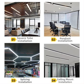 Lampă LED lungă pentru birou, stil industrial, panou dreptunghiular, 120 LED, 6000K alb rece, 120 cm, 220V, CRI 80–90, carcasă din aluminiu, fără reglaj, iluminează 5–10 m²
