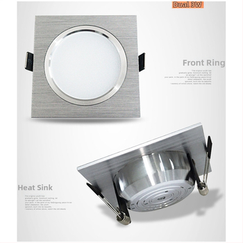 Lumină LED grilă, downlight cu un singur LED, lampă de tavan dreptunghiulară, downlight încastrat cu grilă, 10x10 cm și 15x15 cm
