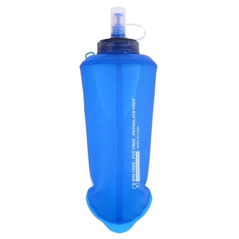 Geantă de apă portabilă pentru exterior, 500 ml, TPU, impermeabilă, pentru drumeții și activități în aer liber