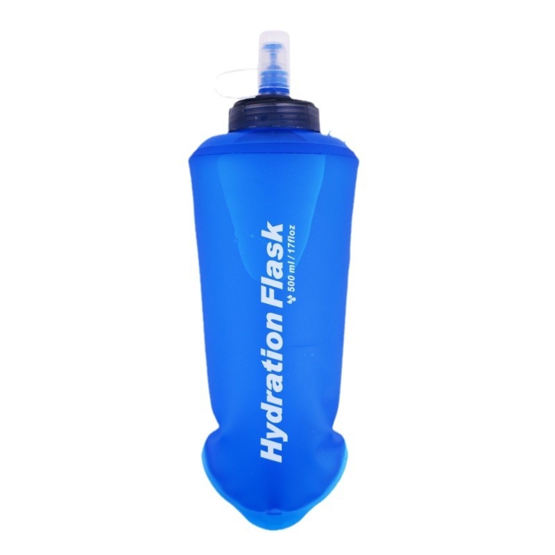 Geantă de apă portabilă pentru exterior, 500 ml, TPU, impermeabilă, pentru drumeții și activități în aer liber