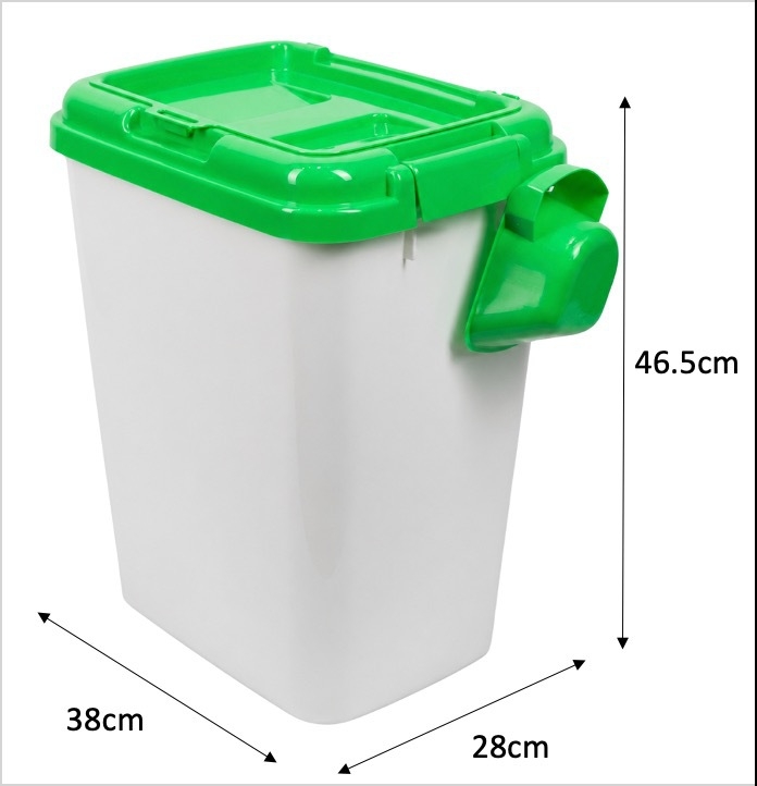 Brent container sigilat pentru hrană de câine și pisică, 40L, capacitate mare, uz casnic