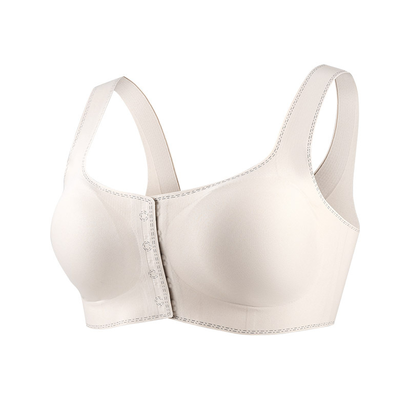 Bustier din mătase, fără cusături, bretele late, închidere frontală