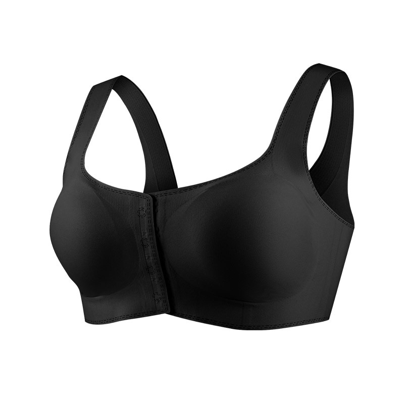 Bustier din mătase, fără cusături, bretele late, închidere frontală