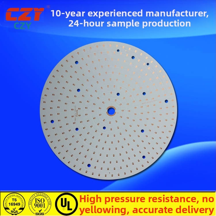 substrat din aluminiu cu conductivitate termică înaltă, formă circulară, grosime 1,0 mm, LED 3030, putere mare, tensiune de 4000V pentru lampă de minerit