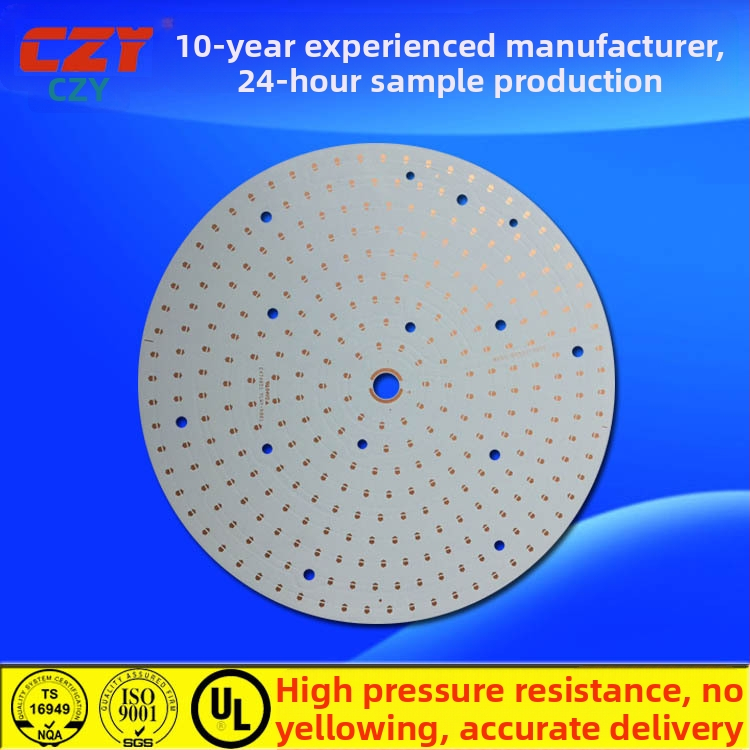 substrat din aluminiu cu conductivitate termică înaltă, formă circulară, grosime 1,0 mm, LED 3030, putere mare, tensiune de 4000V pentru lampă de minerit