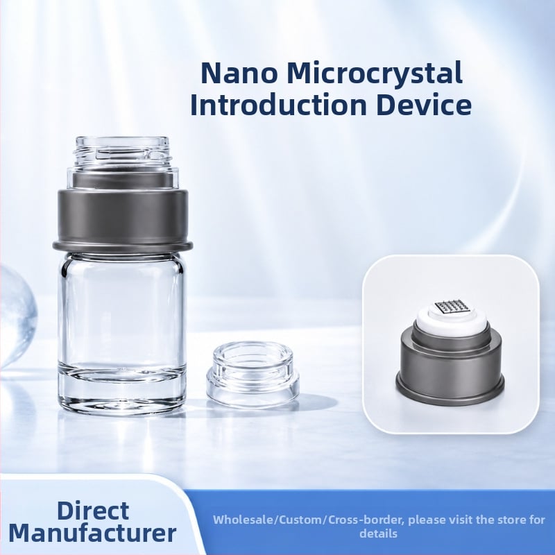 Dispenser de lichide în stil ștampilă cu nano-microcristale, însoțit de flacon de 5 ml și cap de introducere pătrat cu nano-cristale 6D