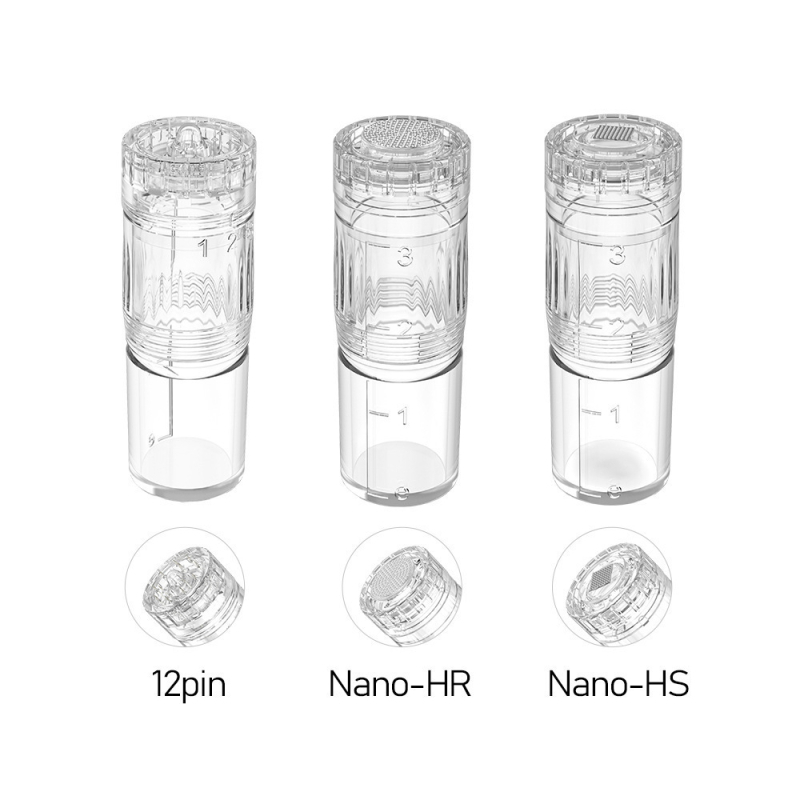Dispozitiv de înfrumusețare nano: consumabile pentru sistemul cu apă și lumină, distribuție automată a lichidului, cap de introducere circular din siliciu 3 m, volum lichid reglabil