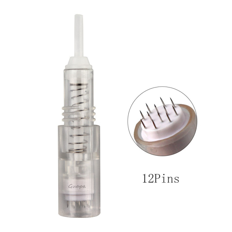 Capă microace fără anestezie cu cip spiral pentru machiaj permanent și broderie integrate; aplicații pentru gene și buze; microace pentru fondul facial