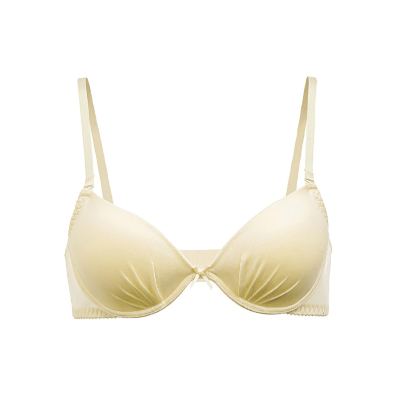 Sutien din 100% mătase Mulberry, luciu fin, design minimalist, reglabil, cu bretele detașabile, închidere în spate cu două rânduri de cârlige