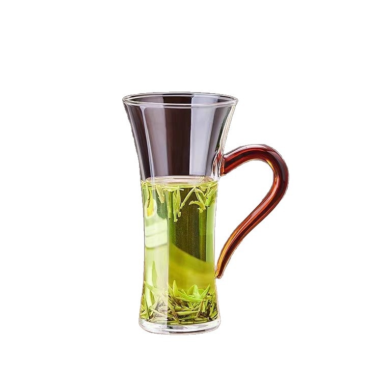 Ceașă de sticlă pentru ceai verde, destinat femeilor, transparentă, stil minimalist, model 2025 de înaltă clasă – Hou Kui Cup