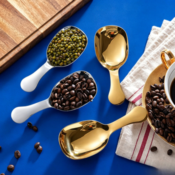 Lingură de ceai din oțel inoxidabil, mâner scurt, cupă îngroșată pentru ceai, lingură pentru boabe de cafea, lingură de măsurare, lingură pentru înghețată și desert, linguriță pentru frunze de ceai, uz casnic