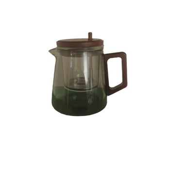Piaoyi Cup ceainic cu interior din sticlă, filtru de ceai și presă pentru prepararea ceaiului, 650 ml