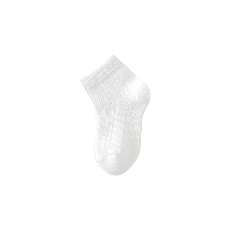 Șosete de copii din bumbac pentru vară, subțiri, respirabile, cu plasă, unisex